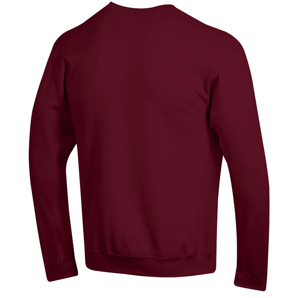 Men's Champion  Maroon Arizona State Sun Devils Basic Arch Fleece Pullover Sweatshirt