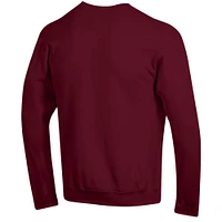 Men's Champion  Maroon Arizona State Sun Devils Basic Arch Fleece Pullover Sweatshirt