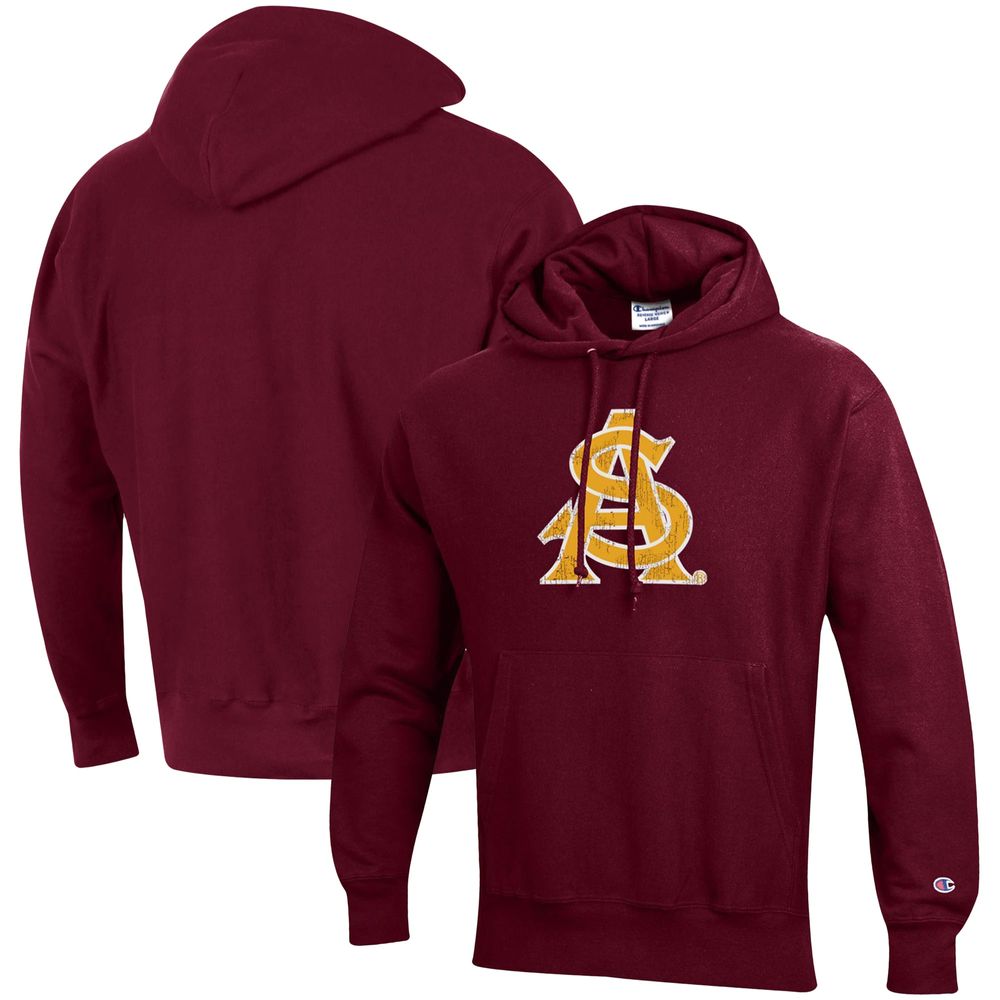 Men's Champion Maroon Arizona State Sun Devils Vault Logo Reverse Weave Pullover Hoodie