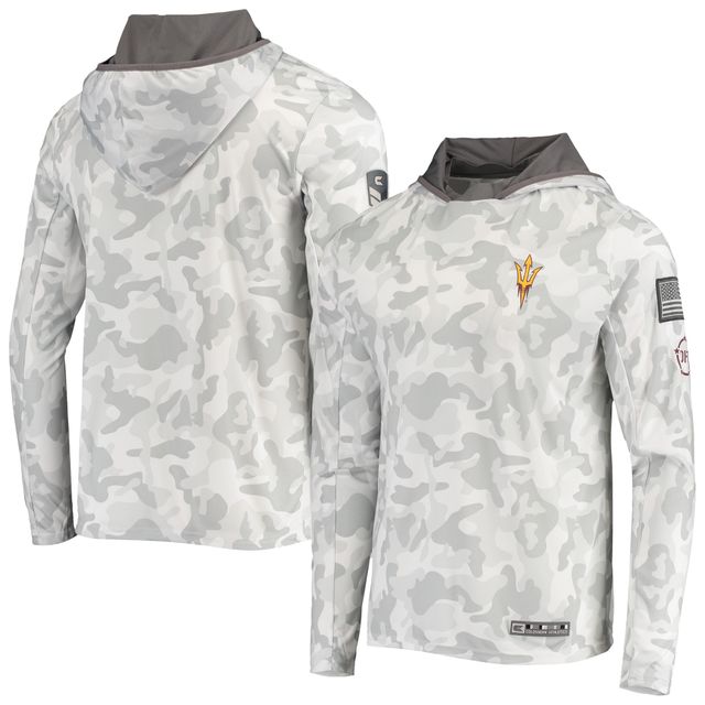 Haut à capuche manches longues Colosseum Arctic Camo Arizona State Sun Devils OHT pour hommes