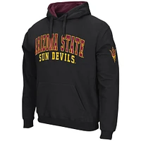 Men's Colosseum Black Arizona State Sun Devils Double Arch Pullover Hoodie