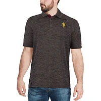 Polo pour homme Colosseum Black Arizona State Sun Devils Down Swing