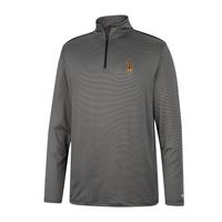 Men's Colosseum Charcoal Arizona State Sun Devils Logo Quarter-Zip Windshirt