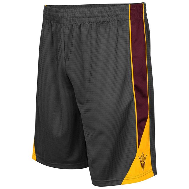 Short à revers Colosseum Charcoal Arizona State Sun Devils pour homme