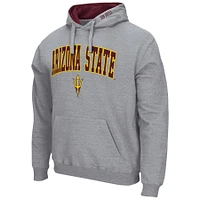 Sweat à capuche Colosseum Heathered Grey Arizona State Sun Devils Arch & Logo 3.0 pour homme