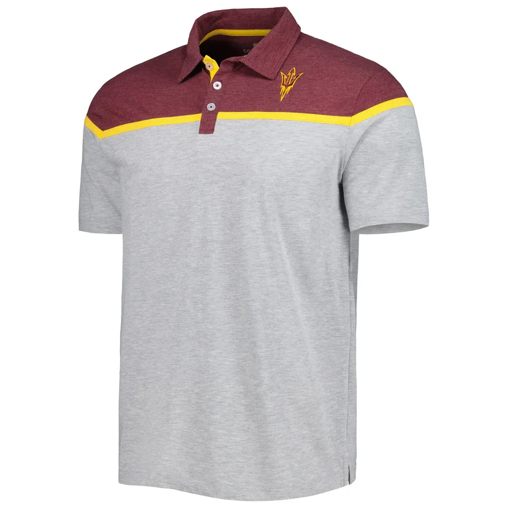 Polo Colosseum Heather Grey Arizona State Sun Devils Chamberlain pour homme