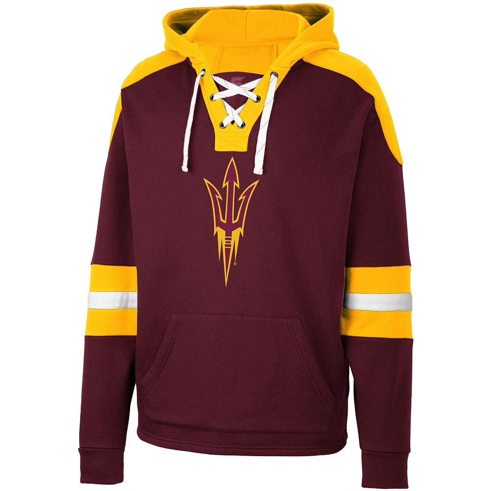 Sweat à capuche lacets Colosseum Arizona State Sun Devils 4.0 marron pour homme