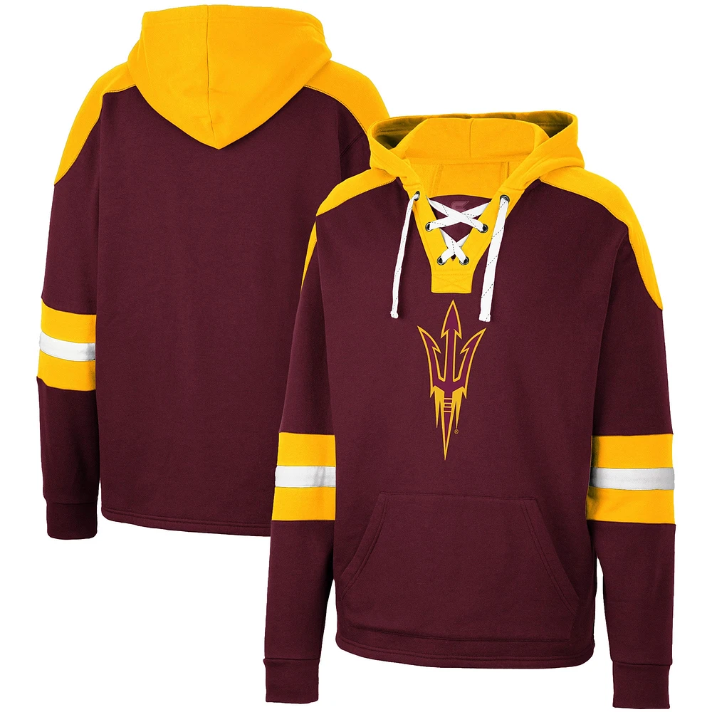 Sweat à capuche lacets Colosseum Arizona State Sun Devils 4.0 marron pour homme