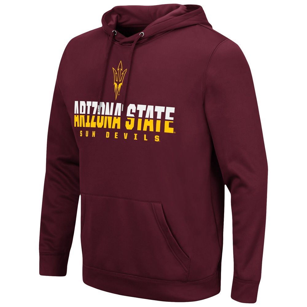 Men's Colosseum Maroon Arizona State Sun Devils Lantern Pullover Hoodie