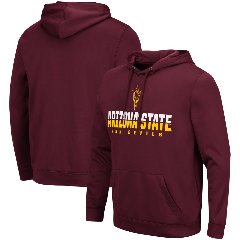 Men's Colosseum Maroon Arizona State Sun Devils Lantern Pullover Hoodie