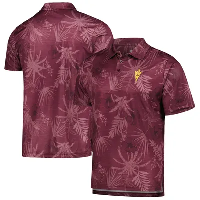 Polo pour homme Colosseum Maroon Arizona State Sun Devils Palms Team