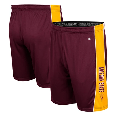 Men's Colosseum Maroon Arizona State Sun Devils Panel Shorts