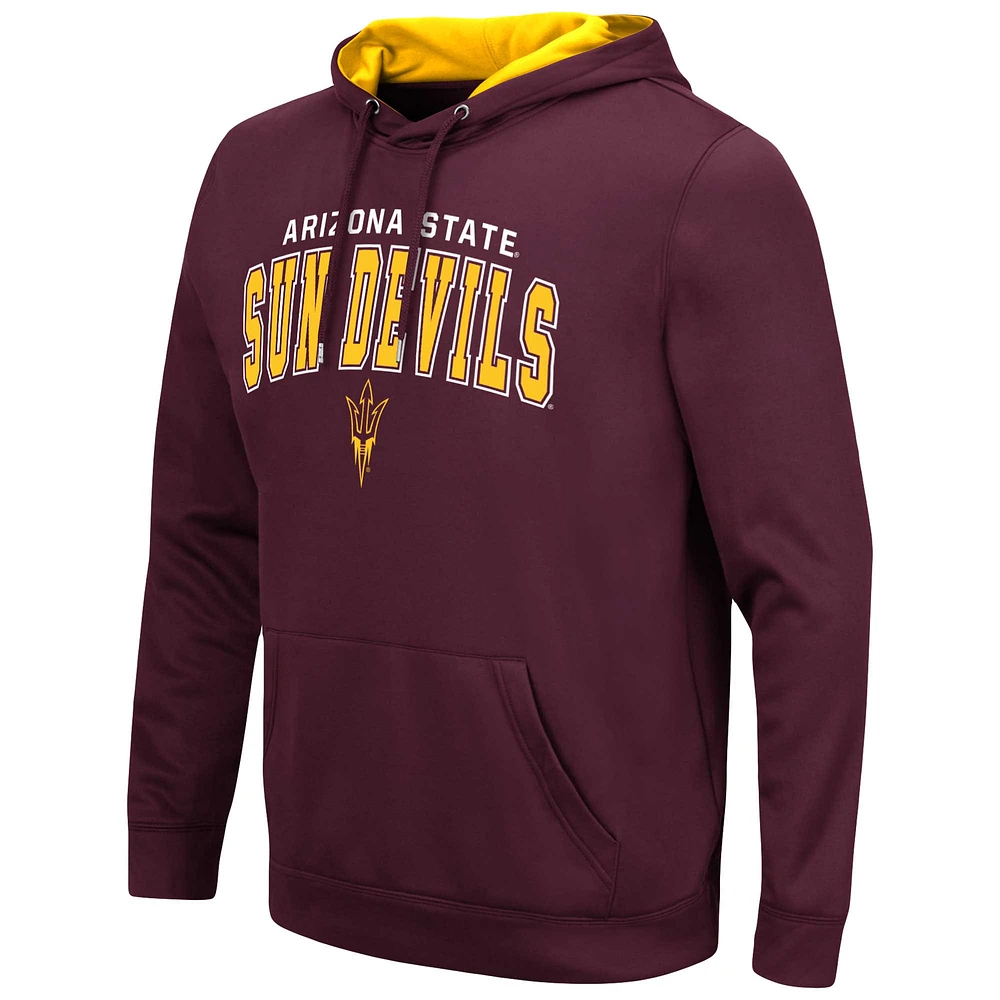 Pull à capuche Colosseum Maroon Arizona State Sun Devils Resistance pour hommes