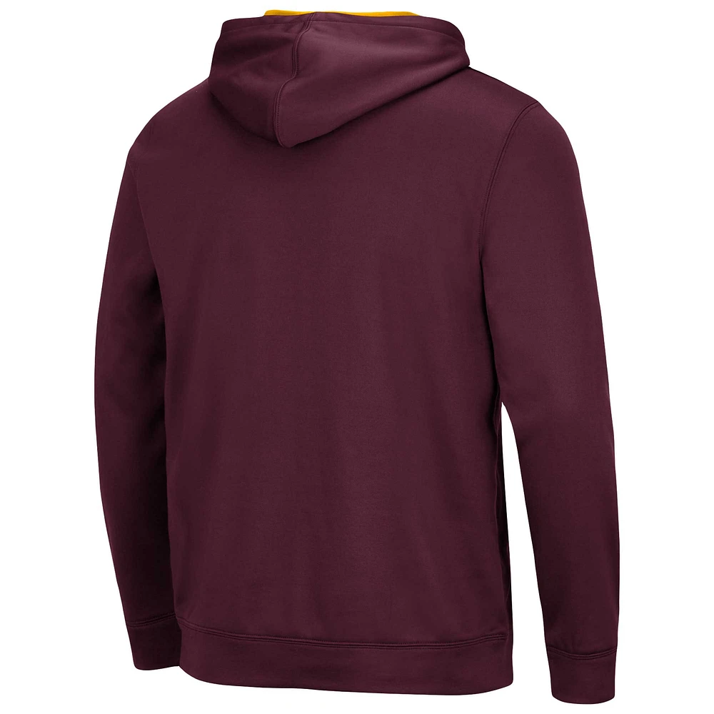 Pull à capuche Colosseum Maroon Arizona State Sun Devils Resistance pour hommes