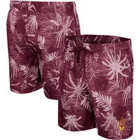 Men's Colosseum Maroon Arizona State Sun Devils What Else is New Swim Shorts