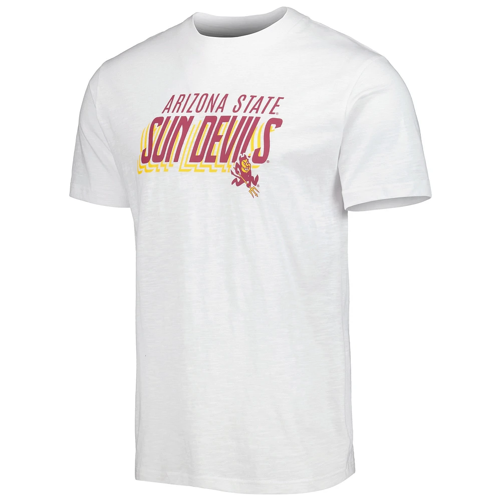 Ensemble t-shirt et short Downfield Arizona State Sun Devils Concepts Sport anthracite/blanc pour homme