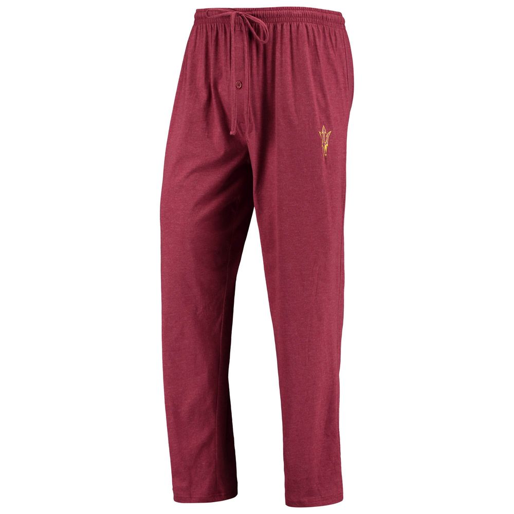 Men's Concepts Sport Maroon/Heathered Charcoal Arizona State Sun Devils Meter Long Sleeve T-Shirt & Pants Sleep Set