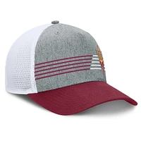 Casquette ajustable Fanatics pour hommes, gris chiné/marron, Arizona State Sun Devils Profile Trucker