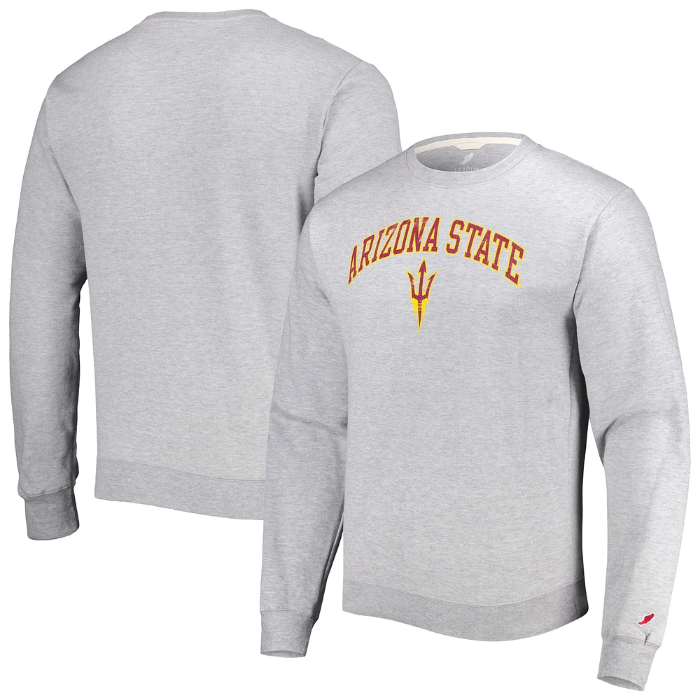 Hommes League Collegiate Wear Gris Arizona State Sun Devils 1965 Arch Essential Sweatshirt épais