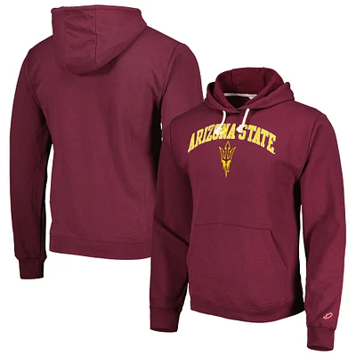 Sweat à capuche pour homme League Collegiate Wear Bordeaux Arizona State Sun Devils Arch Essential