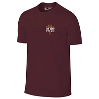 Men's Maroon Arizona State Sun Devils 2024 Big 12 Football Conference Champions Score T-Shirt