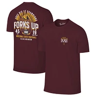 Men's Maroon Arizona State Sun Devils 2024 Big 12 Football Conference Champions Score T-Shirt