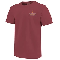 T-shirt rayé pour homme Arizona State Sun Devils Campus Skyline marron