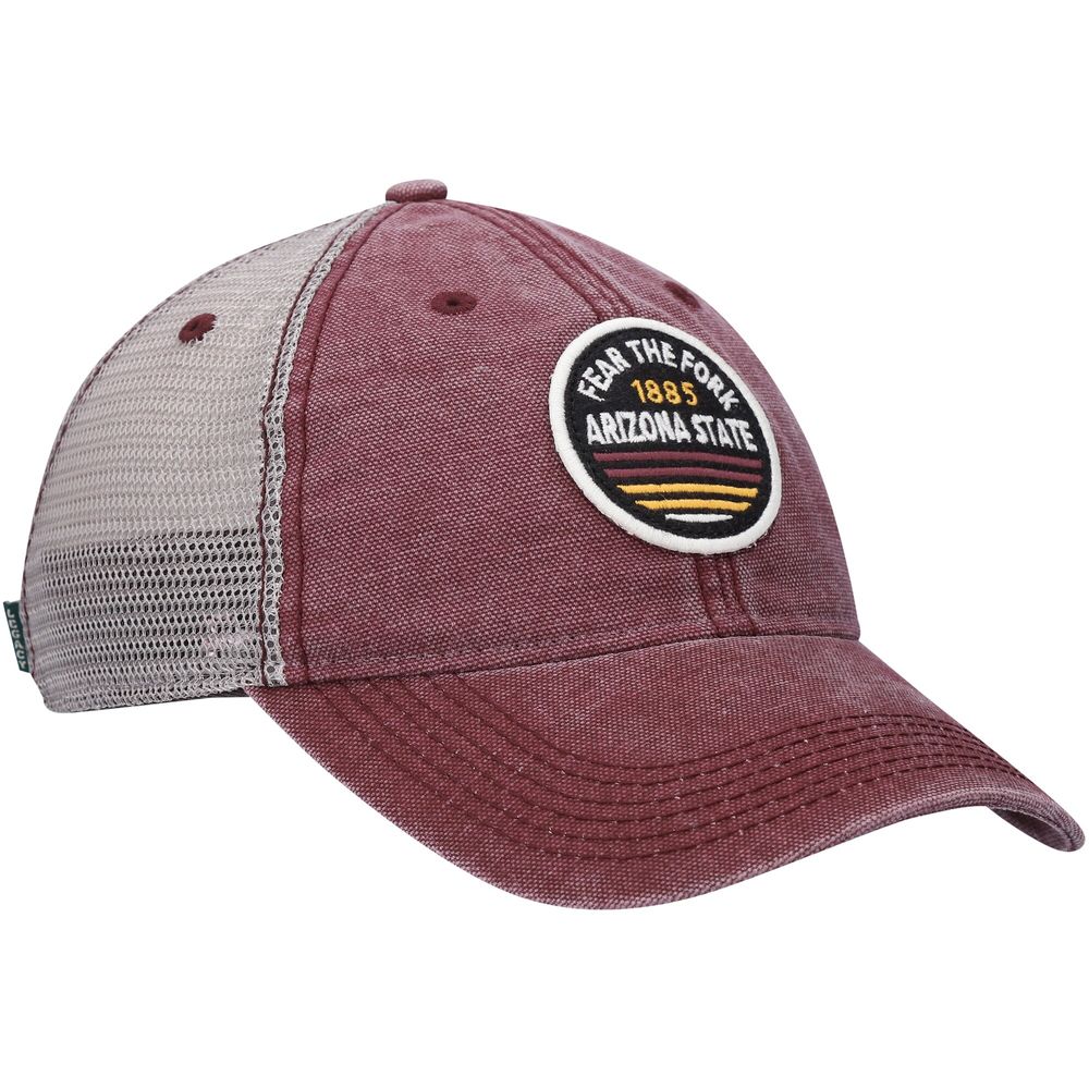 Men's Maroon Arizona State Sun Devils Sunset Dashboard Trucker Snapback Hat