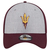 Men's New Era Heather Gray/Maroon Arizona State Sun Devils Two-Tone 39THIRTY Flex Hat