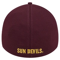 Men's New Era Heather Gray/Maroon Arizona State Sun Devils Two-Tone 39THIRTY Flex Hat