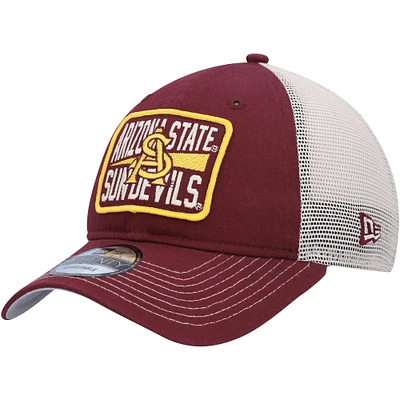 Casquette réglable 9TWENTY New Era marron/naturel Arizona State Sun Devils Devoted pour homme