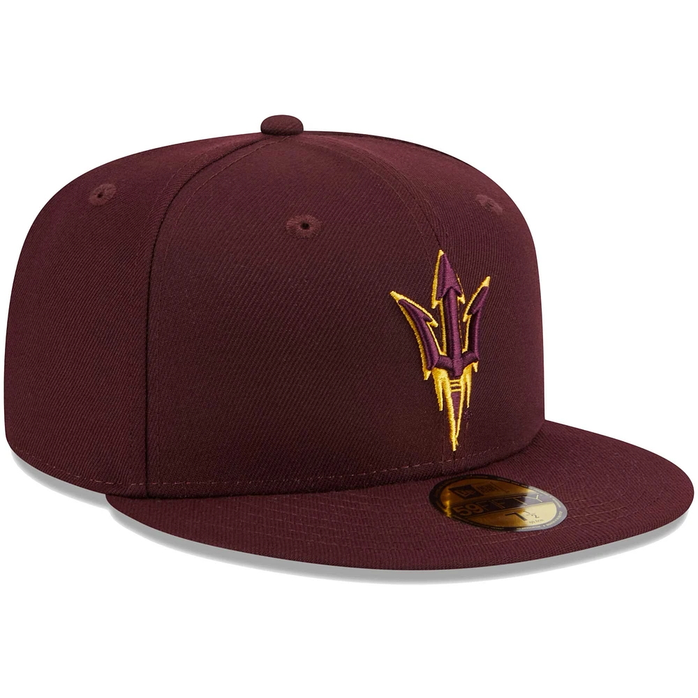 Men's New Era Maroon Arizona State Sun Devils 59FIFTY Fitted Hat