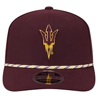 Men's New Era Maroon Arizona State Sun Devils Game Day Multi-Rope 9SEVENTY Stretch-Snap Hat