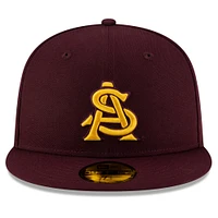 Casquette ajustée 59FIFTY On-Field des Sun Devils de l'Arizona pour homme, couleur bordeaux, New Era