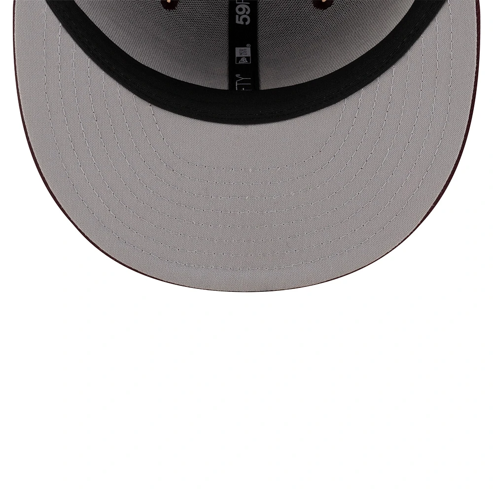 Casquette ajustée 59FIFTY On-Field des Sun Devils de l'Arizona pour homme, couleur bordeaux, New Era