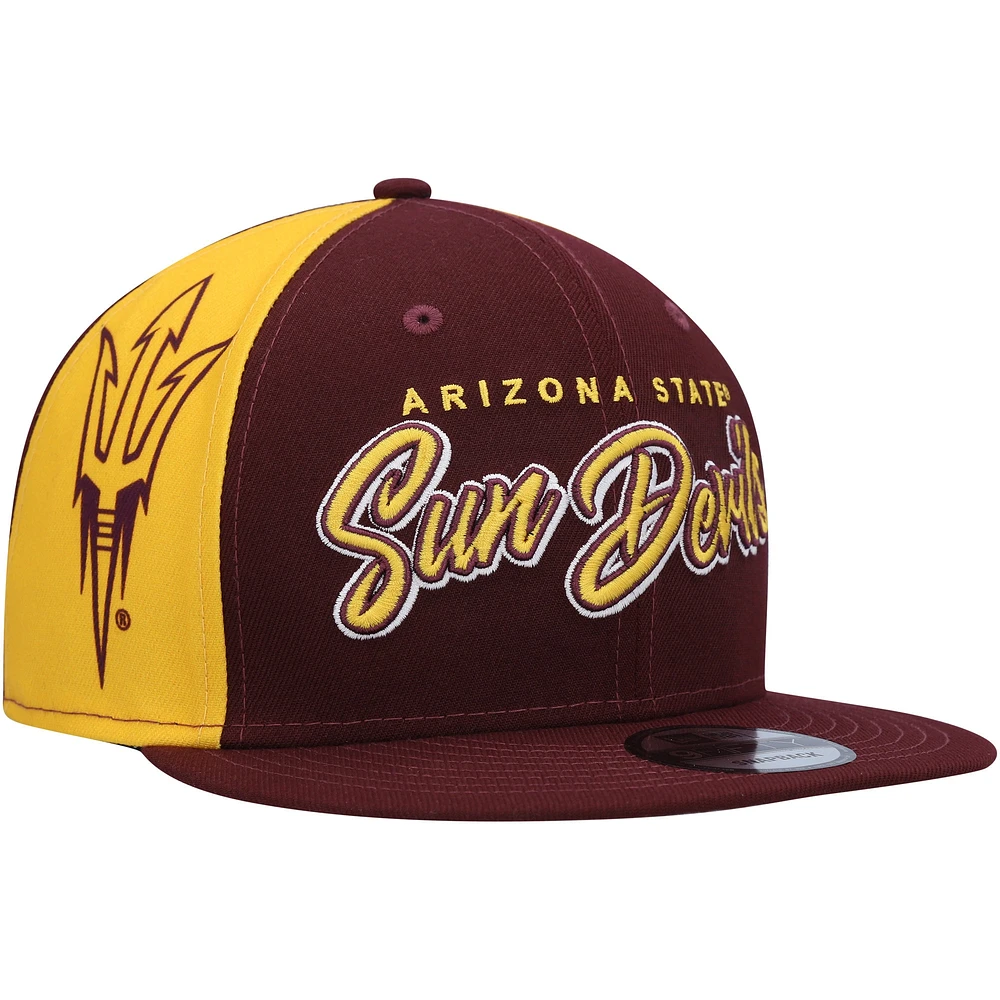 Men's New Era  Maroon Arizona State Sun Devils Outright 9FIFTY Snapback Hat