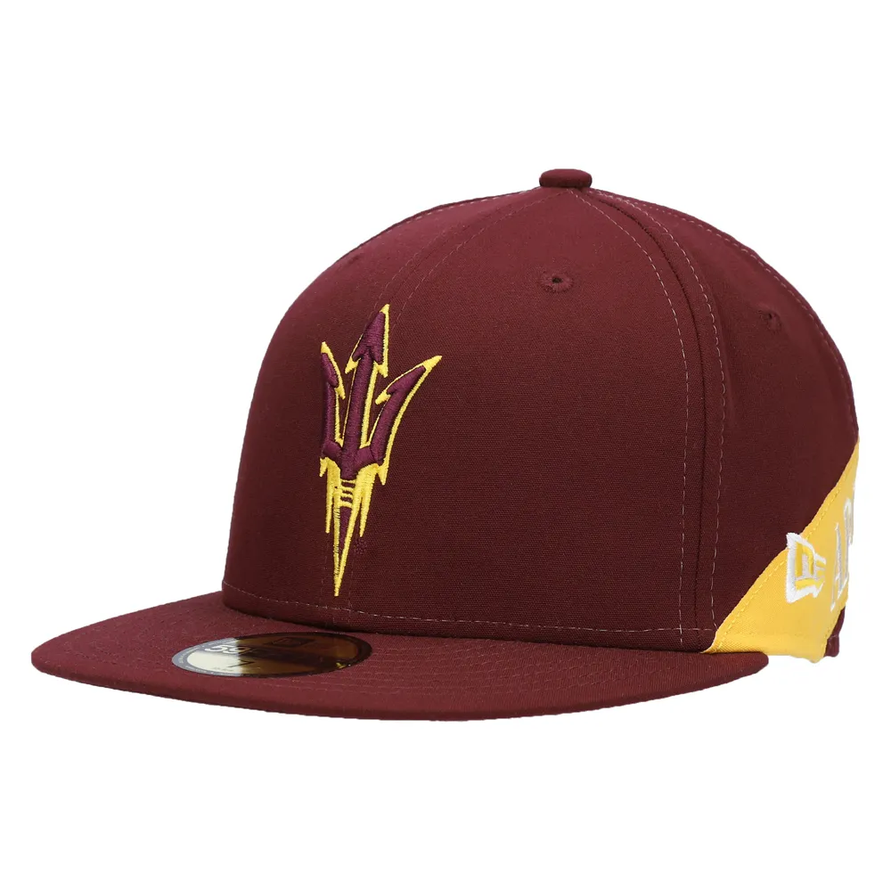 Men's New Era Maroon Arizona State Sun Devils Scribble 59FIFTY Fitted Hat