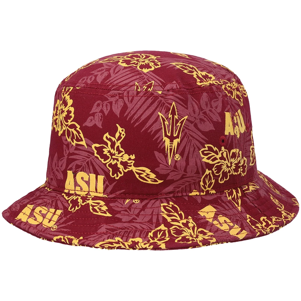 Chapeau bob à fleurs pour hommes Reyn Spooner Arizona State Sun Devils marron