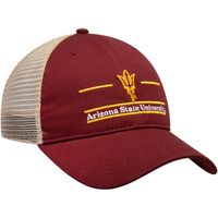 Men's The Game Maroon Arizona State Sun Devils Split Bar Trucker Adjustable Hat