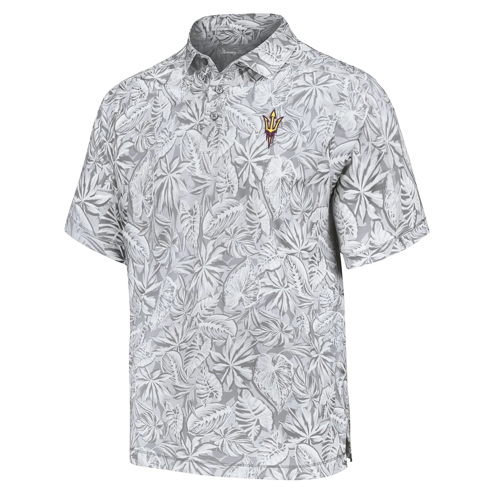 Men's Tommy Bahama Gray Arizona State Sun Devils Tropical Score IslandZone Polo