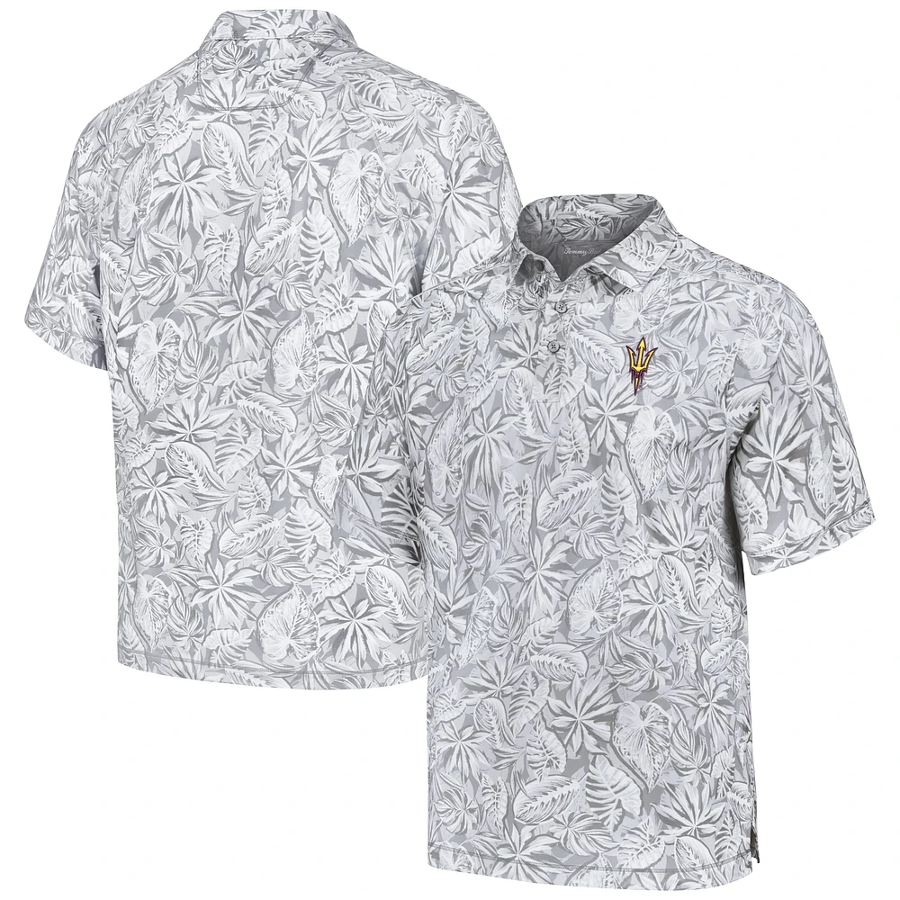 Polo Tommy Bahama gris pour hommes Arizona State Sun Devils Tropical Score IslandZone