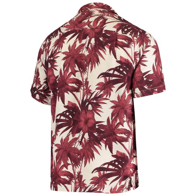 Chemise boutonnée Tommy Bahama marron Arizona State Sun Devils Harbor Island Hibiscus pour homme