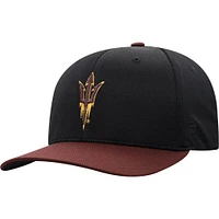 Men's Top of the World Black/Maroon Arizona State Sun Devils Two-Tone Reflex Hybrid Tech Flex Hat