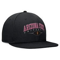 Casquette Snapback Top of the World noire pour hommes des Sun Devils de l'Arizona State