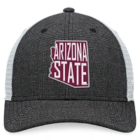 Casquette Snapback Top of the World Arizona State Sun Devils Townhall pour homme, anthracite/blanc