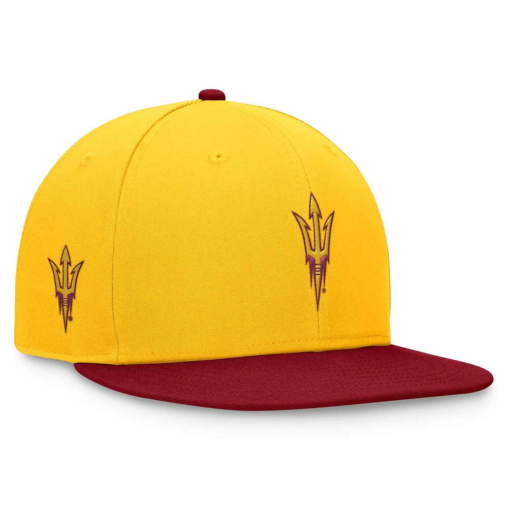 Men's Top of the World Gold/Maroon Arizona State Sun Devils Rally Two-Tone Fitted Hat