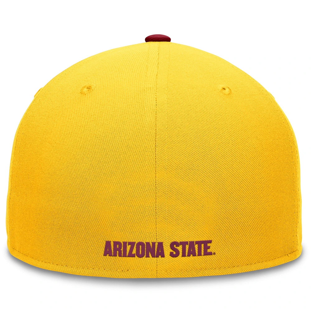 Men's Top of the World Gold/Maroon Arizona State Sun Devils Rally Two-Tone Fitted Hat