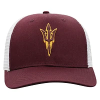 Men's Top of the World Maroon/White Arizona State Sun Devils Trucker Snapback Hat