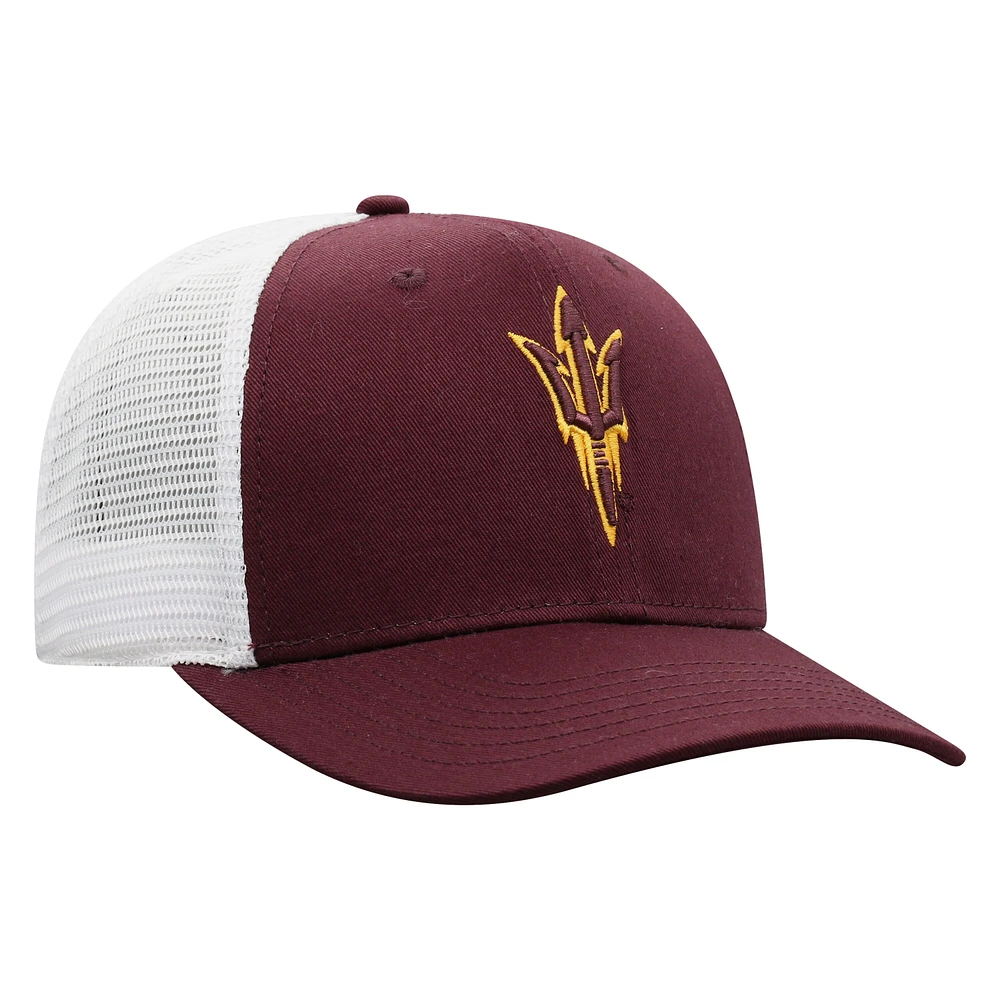 Casquette Snapback Top of the World Arizona State Sun Devils marron/blanc pour homme