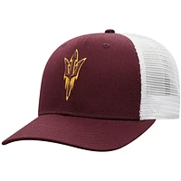 Casquette Snapback Top of the World Arizona State Sun Devils marron/blanc pour homme